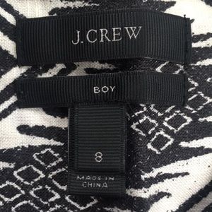 J. Crew Tops - JCREW - Black and white Aztec print shirt size 8 J. Crew Tops - JCREW - Black and white Aztec print shirt size 8